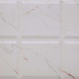 3D White Checked Finish (Glossy) – Ceramic Wall Tile 250×400