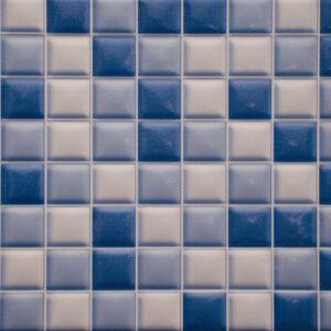 3D Blue Checked Finish (Glossy) – Ceramic Wall Tile 250×400