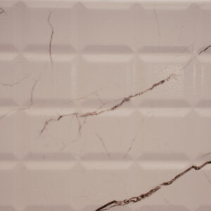 White Checked Marble Finish (Glossy) – Ceramic Wall Tile 250×400