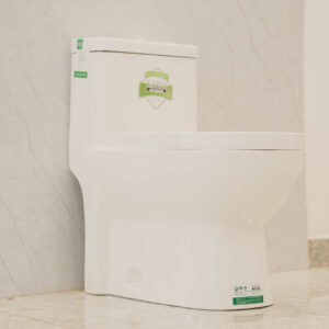 One Piece Toilet white