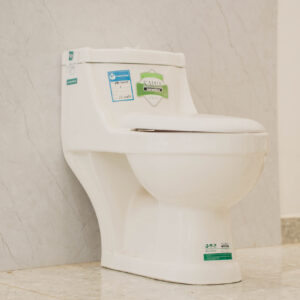 One Piece Toilet white