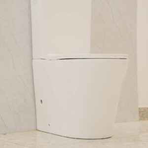 One Piece Toilet White Square Design