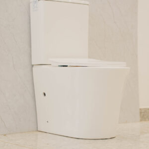 One Piece Toilet White Square Design