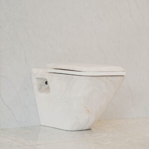 Wall Hung Toilet Marble White