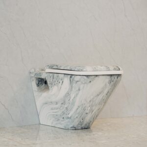 Wall Hung Toilet Marble Grey