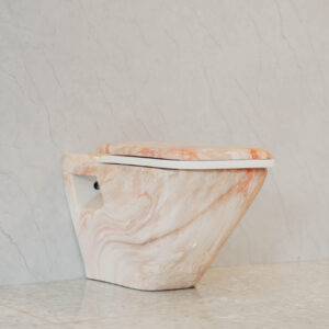 Wall Hung Toilet Marble Finish