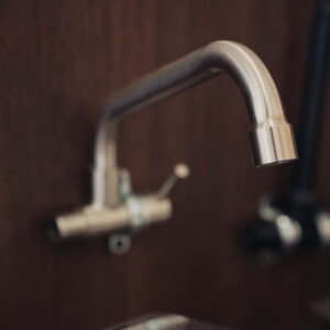 Wall Tap Single Silver Matt