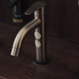 Basin Single Tap Grey Matt
