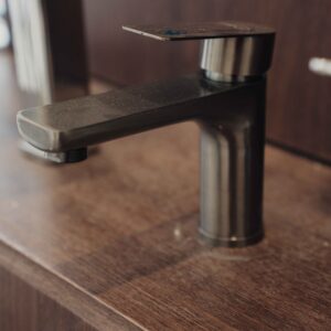 Basin Mixer Grey Matt