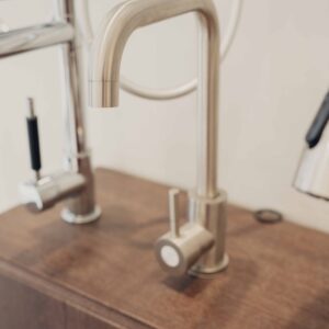 Kitchen Tap Single Silver Matt