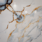 MARBLE DESIGN WHITE AND GOLD  (GLOSSY) -PORCELAIN FLOOR TILES 600*600