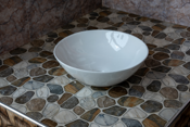 Round Bowl Countertop Basin White Gloss