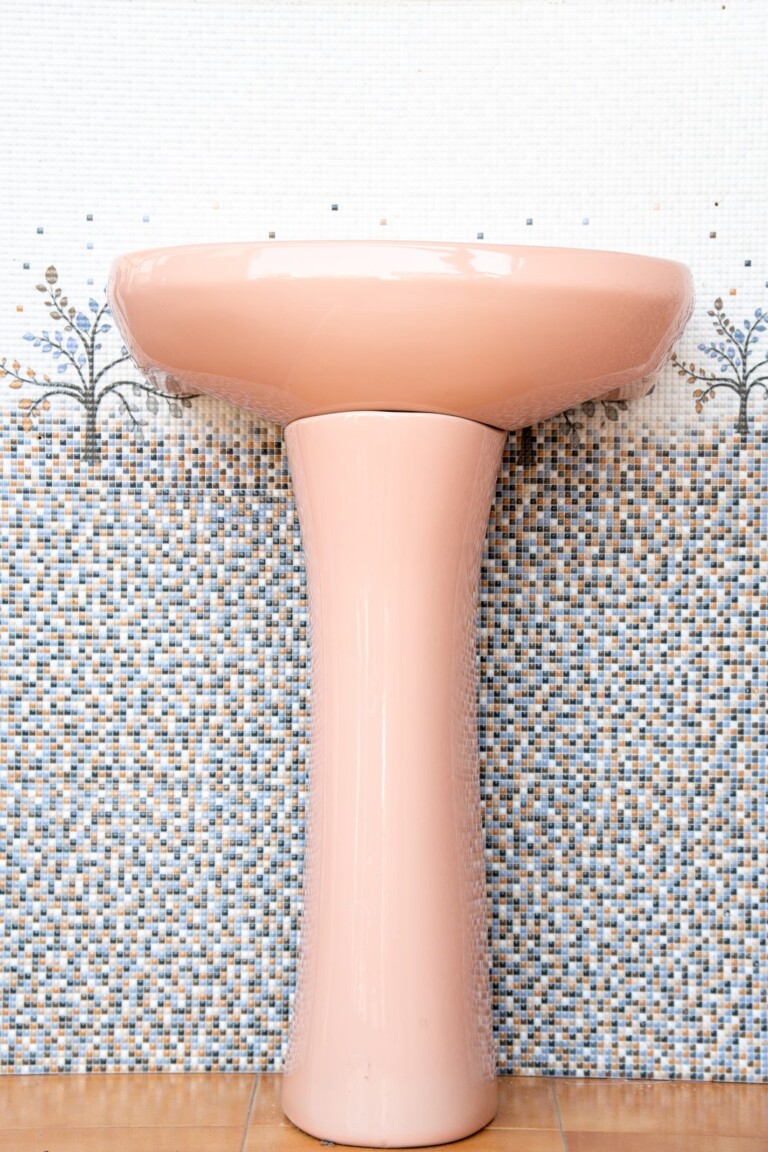 Pedestal Basin Blush Pink