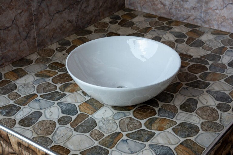 Round Bowl Countertop Basin Plain White