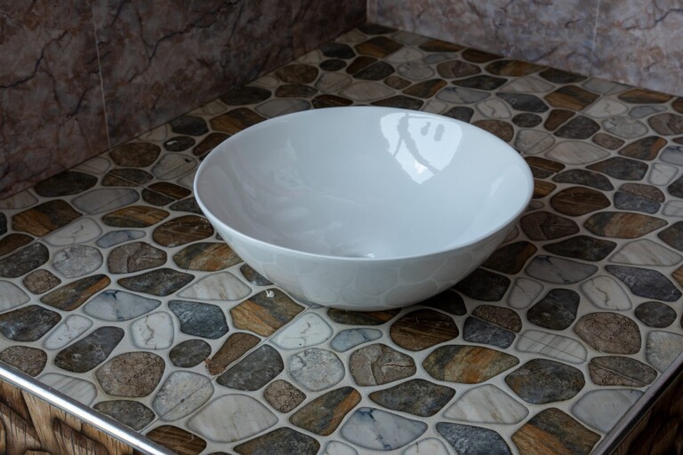 Round Bowl Countertop Basin White Gloss